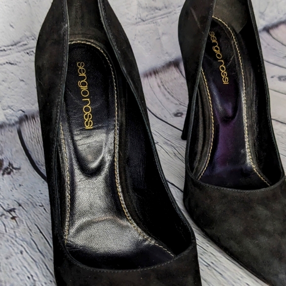 SERGIO ROSSI Suede Heels - Picture 7 of 17